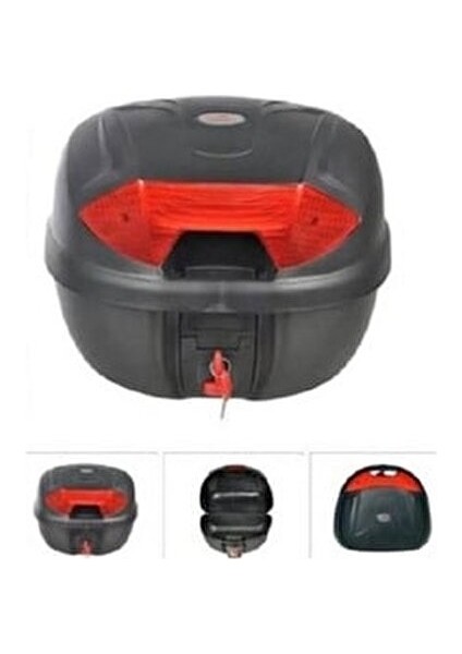 Motosiklet Arka Çanta Siyah 32 Lt Kırılmaz Ses Yapmaz Güvenli Kilit Sistemi modelleri