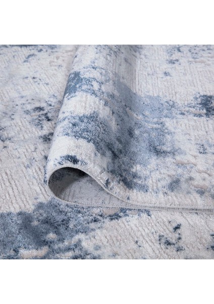 Zara 1009 Mavi Modern Akrilik Yumuşak Dokuma Salon Mutfak Oturma Yatak Odası Halısı modelleri