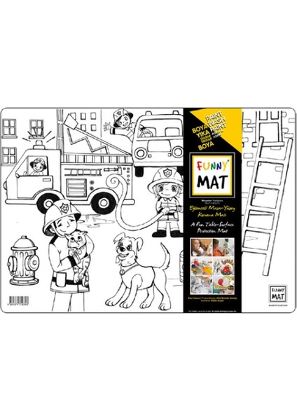 Funny Mat- Itfaiyeler - 33,5X48CM