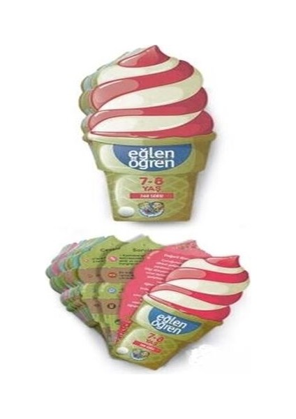 Eğlen Öğren Ice Cream - 360 Soru (7-8 Yaş)