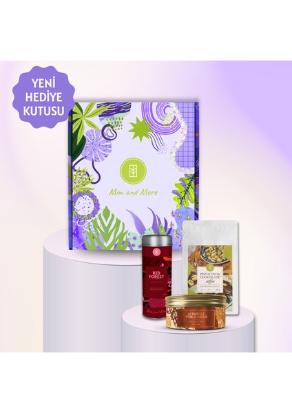 Mood Hediye Kutusu | Red Forest Tea, Pistachio & Chocolate Coffee, Kurabiyeli Türk Kahvesi Seti fiyatları