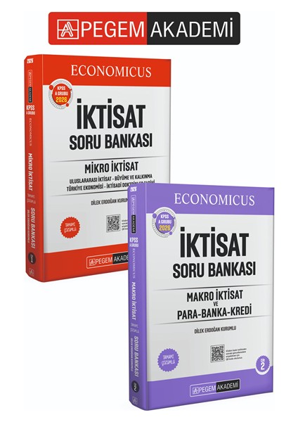 PEGEM AKADEMİ KPSS A Grubu Makro İktisat - Mikro İktisat Soru Ban fiyatları