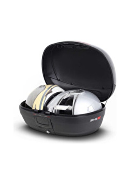 SH-46 Motosiklet Arka Çanta 46LT Kapasite Güvenli Kilit Sistemi ile Siyah Kırmızı fiyatları