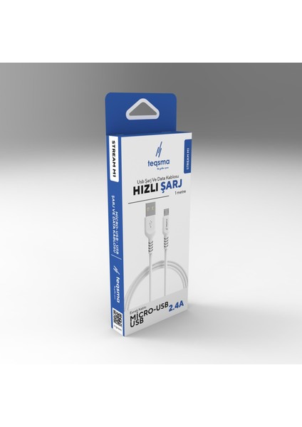 Stream M1 Micro USB - USB Kablo 2.4A 100CM fiyatları