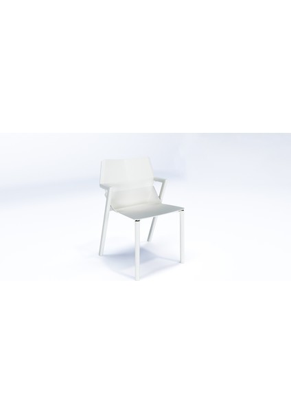 Hoka Plastik Sandalye Sağlam Istiflenebilir Beyaz Kolay Temizlenebilir Modern Tasarım