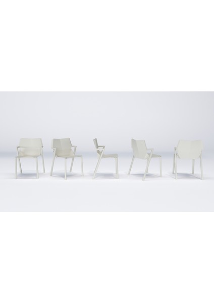 Hoka Plastik Sandalye Sağlam Istiflenebilir Beyaz Kolay Temizlenebilir Modern Tasarım fırsatları