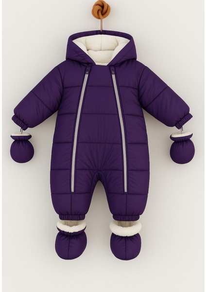 Yağmur-Soğuk Geçirmez Kapüşonlu Çıkarılabilir Eldiven ve Patikli Bebek Kozmonot fiyatları