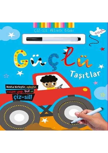 Çiz – Sil Aktivite Kitabı Güçlü Taşıtlar