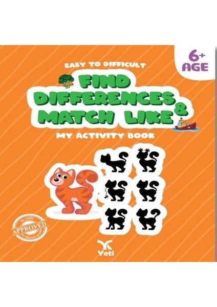 Ingilizce Kolaydan Zora Farkı Bul Benzerini Eşleştir Kitabı