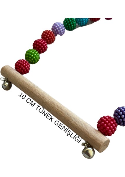 Kuş Salıncağı Muhabbet Kuşları Için Tünekli ve Çıngıraklı Salıncak Kuş Oyuncağı indirimleri