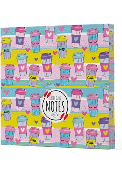 Kahve 10 - Çizgisiz Yan Boyamalı Defter