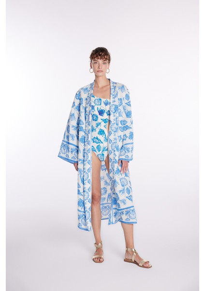 Desenli Kimono Emp.mavi 19343827000 fırsatları