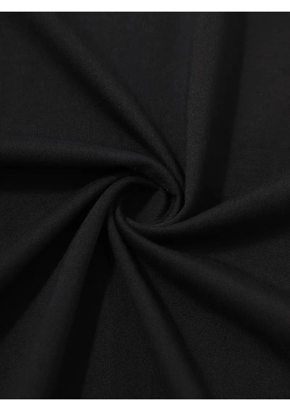 20/1 Penye Compack Sarj %1 Baskılı Oversize Bisiklet Yaka Kısa Kol Yazlık T-Shirt - Siyah -Vlmr fırsatları