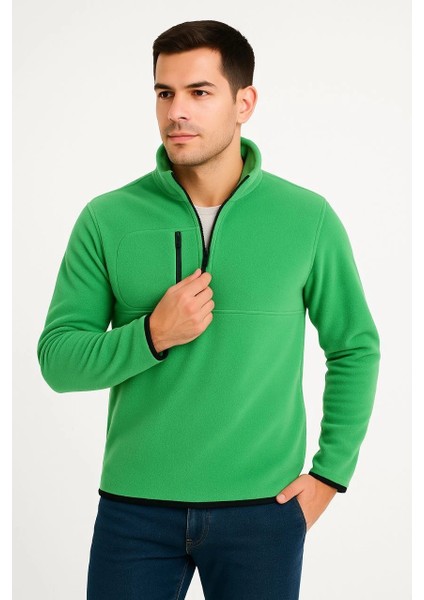 Erkek Polar Kazak Yeşil -Vlmr