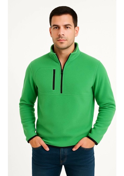 Erkek Polar Kazak Yeşil -Vlmr fırsatları