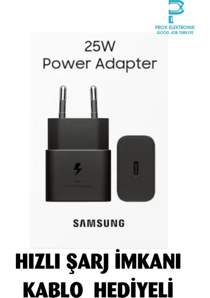 25W Şarj Adaptörü Çift Girişli Type-C Hızlı Şarj Samsung S20,S21,S22,S23 Uyumlu fırsatları