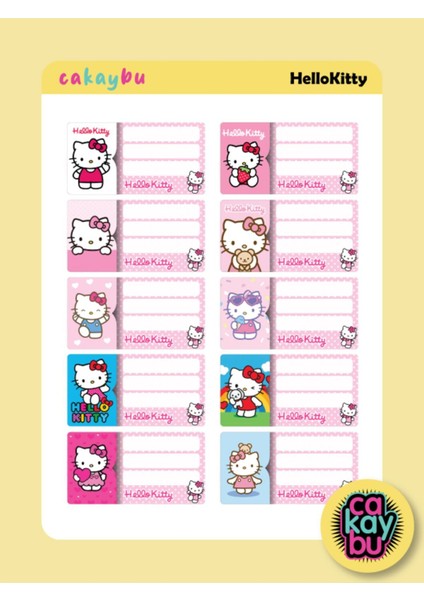 Okul Defter Etiket Yapıştırma Sticker