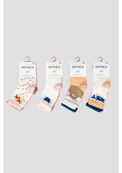 12 Çift Mevsimsel Pamuklu Kız Çocuk ve Bebek Soket Çorap indirimleri