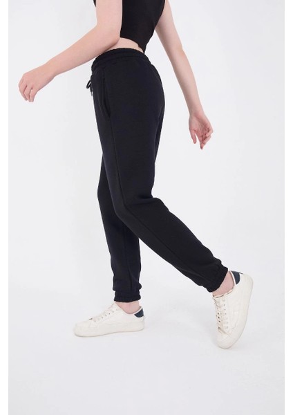 Üç Iplik Lastikli Baskılı Eşofman Pantolon - Lacivert -Vlmr fırsatları