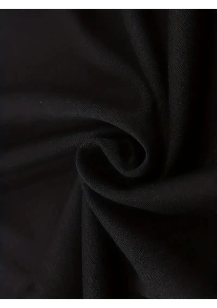 Erkekler Için Ön Arka Baskılı Perfectly Günlük Kısa Kol Tişört - Siyah -Vlmr fırsatları