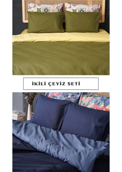 Çeyiz Seti 4 Yastıklı %100 Pamuk Çift Kişilik Nevresim Takımları