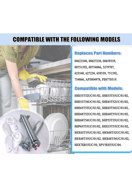 Bosch/thermador/gaggenau Bulaşık Makinesi Kapı Menteşesi Parçaları Için 00754866 Bulaşık Makinesi Kapı Yay ve Kablo Takımı Yükseltildi (Yurt Dışından) fırsatları