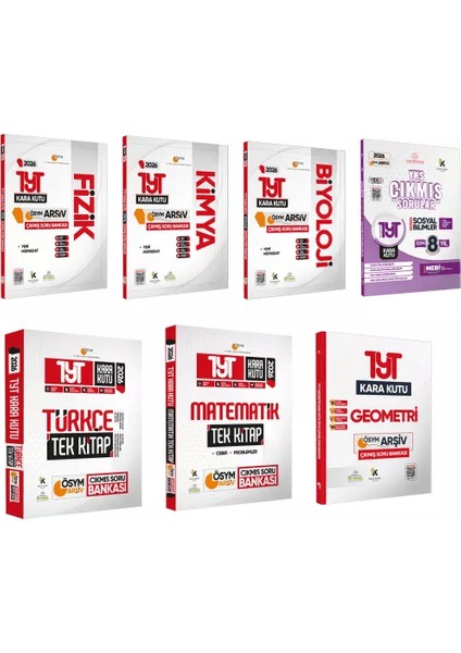 YKS-TYTnin Kara Kutusu SAYISAL EKONOMİK SET PAKET Konu Ö. Dijital Çözümlü Çıkmış Soru Bankası