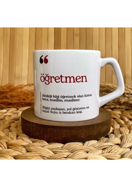 Kişiye Özel Lüks Kupa Öğretmen TDK Temalı 250 ML fiyatları