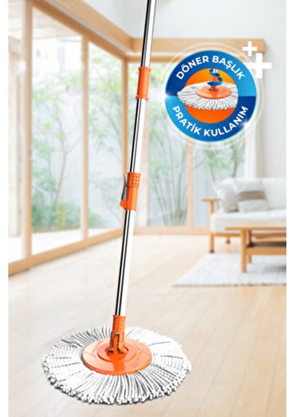 Yedek Mop Başlığı %100 Mikrofiber Yapısıyla Maksimum Hijyen Tek Parça fırsatları