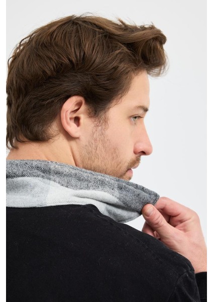 Erkek Gabardin Fermuarlı Çift Cepli Astarlı Workwear Ceket