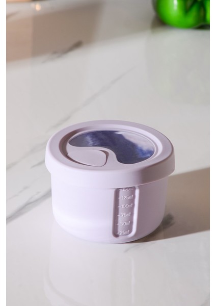 Pastel Hava Sızdırmaz Yuvarlak Silikon Saklama Kabı 150 ml | Mor fiyatları