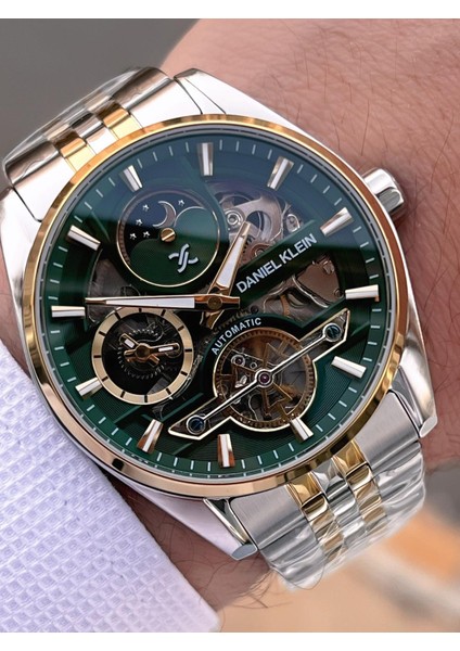 Otomatik Mekanizma Mehtap ve Güneş Kadranlı 2 Yıl Garantili Erkek Kol Saati OTM.14266.3 fiyatları