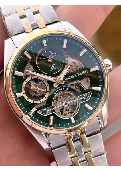 Otomatik Mekanizma Mehtap ve Güneş Kadranlı 2 Yıl Garantili Erkek Kol Saati OTM.14266.3 fırsatları