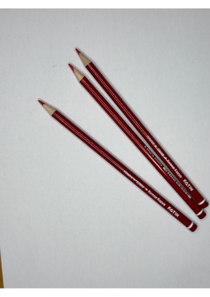 Kırmızı Kursun Kalem ( 3 Adet)