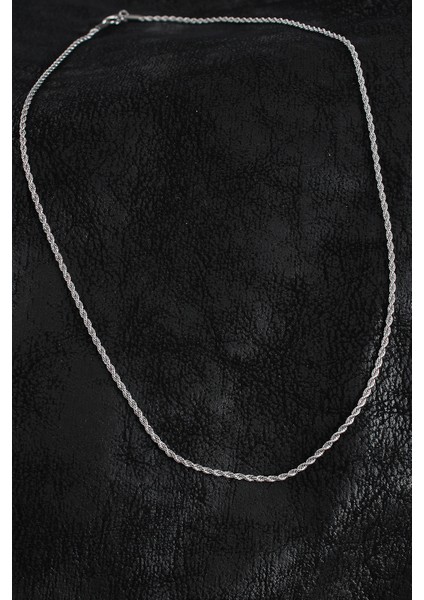 316L Çelik Halat Zincir Model Gümüş Renk Erkek Kolye fiyatları