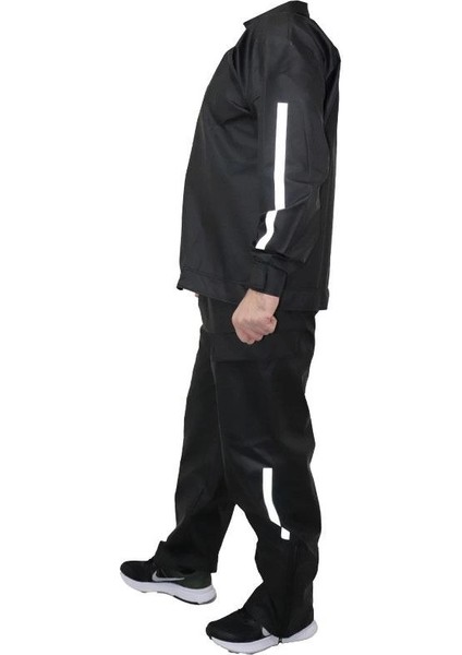 Yağmurluk Takım (Bahçıvan Tipi Askılı Pantolon ve Mont) - Siyah -Vlmr modelleri