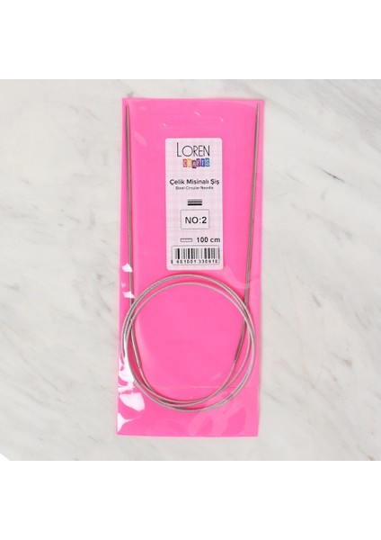 Loren Crafts 2 mm Çelik Misinalı Şiş 100 cm fiyatları