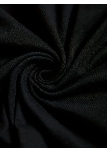 Büyük Boy Ayıcık Baskılı Bisiklet Yaka T-Shirt- Siyah -Vlmr indirimleri