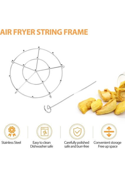 Izgaralar Kurutma Rafları, Ninja Foodi 8 Quart Air Fryer Aksesuarlarına Uygun Şiş Standı (Yurt Dışından) fırsatları