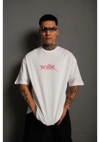 Orijinal : Erkek Oversize Tişört - Bisiklet Yaka, Ön & Arka Baskılı, Streetwear Tarzı -Vlmr fiyatları