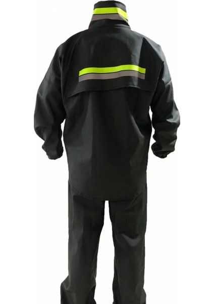 Motorcu Kurye Su Geçirmez Yağmurluk Takım - Siyah -Vlmr indirimleri