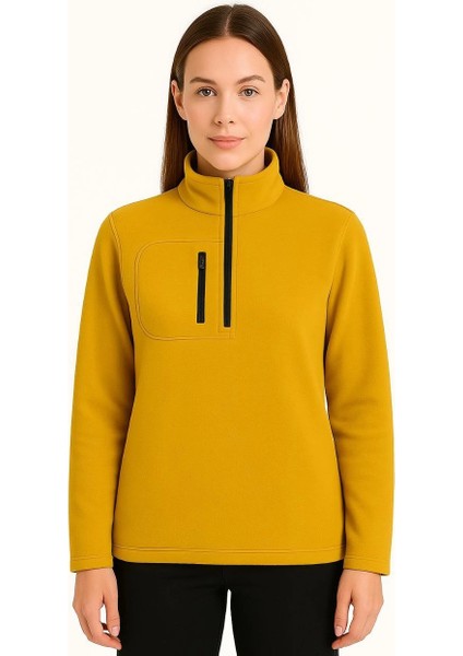 Kadın Polar Kazak - Sarı -Vlmr fiyatları