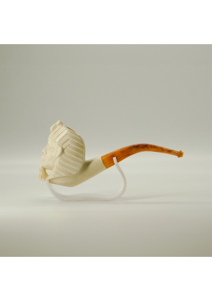 El Yapımı Lületaşı Pipo Firavun Figürlü – Eskişehir El Oyması, Özel Kutulu modelleri