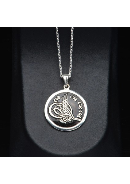 552 Kanuni Sultan Süleyman Tuğralı Gümüş Kolye fiyatları