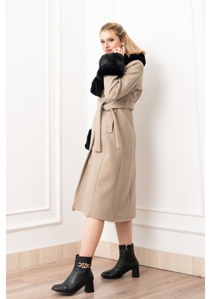 Celeste Premium Peluş Detaylı Kaşe Palto 2610 modelleri