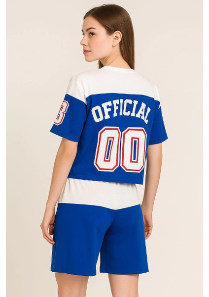 Kadın Şortlu Takım - Oversize- Mavi -Vlmr fiyatları