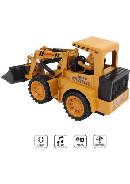 Şarjlı Kumandalı Çocuk Eğitici Full Fonksiyon Oyuncak Araç Iş Makinası Kepçe fırsatları