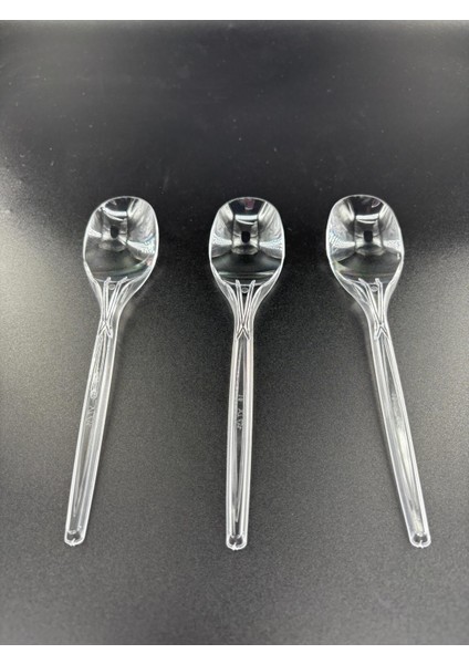 Şeffaf Plastik Kaşık 50'li Paket