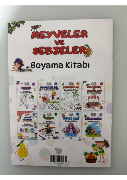 Meyveler ve Sebzeler Boyama Kitabı fırsatları
