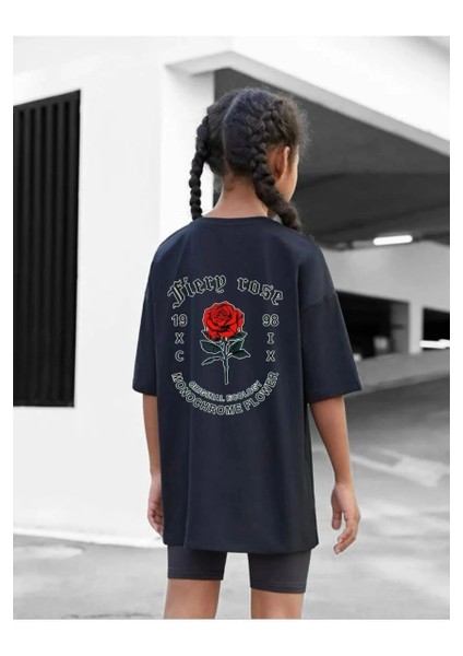 Çocuk Unisex Baskılı T-Shirt - Siyah -Vlmr fırsatları